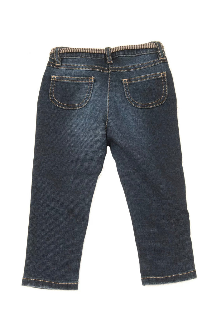 Cavalli Girls Blue Denim-Look 'Jeggings' with Logo Back Patch