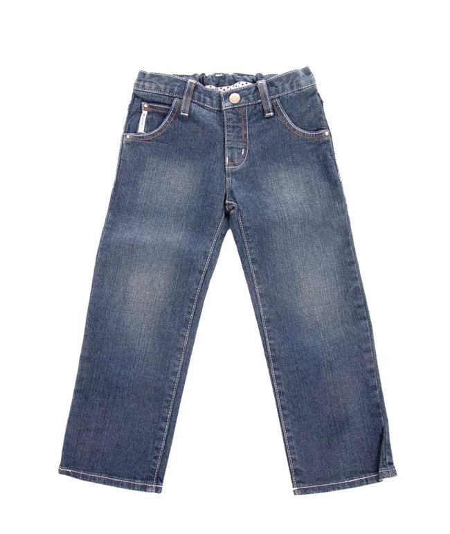 ARMANI Junior Jeans With Front And Back Embellished Logo | Petit