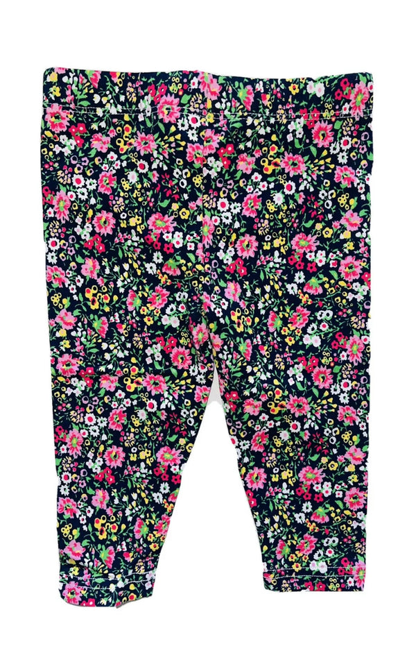 RALPH LAUREN Girls Leggings With Logo & Floral Pattern