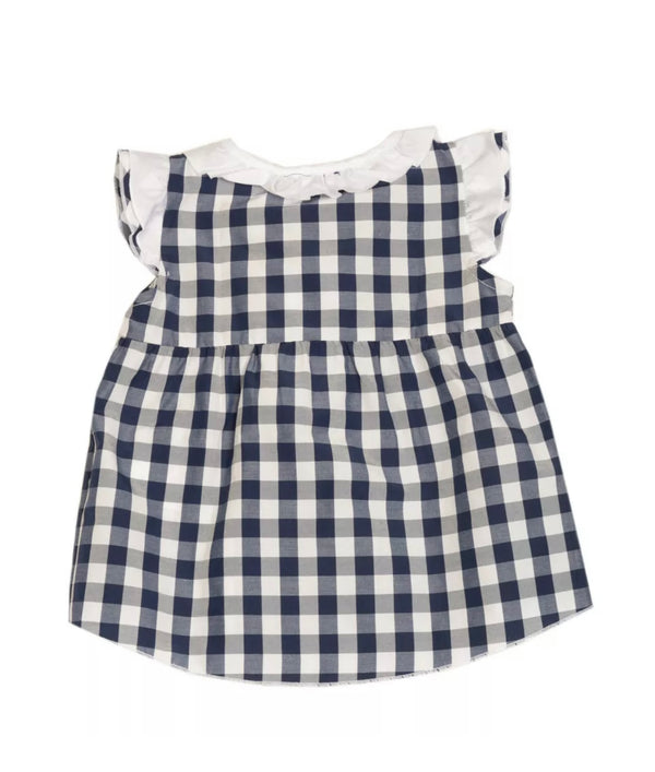 SPECIAL DAY Baby Shift Dress With Gingham Pattern & Ruffle Trim