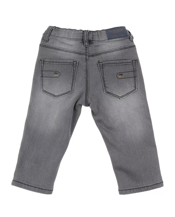 ASTON MARTIN Boys Grey Jeans With Pockets Pattern