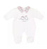 NINNAOH Baby White Collared Babygrow With Front Logo & Vespa