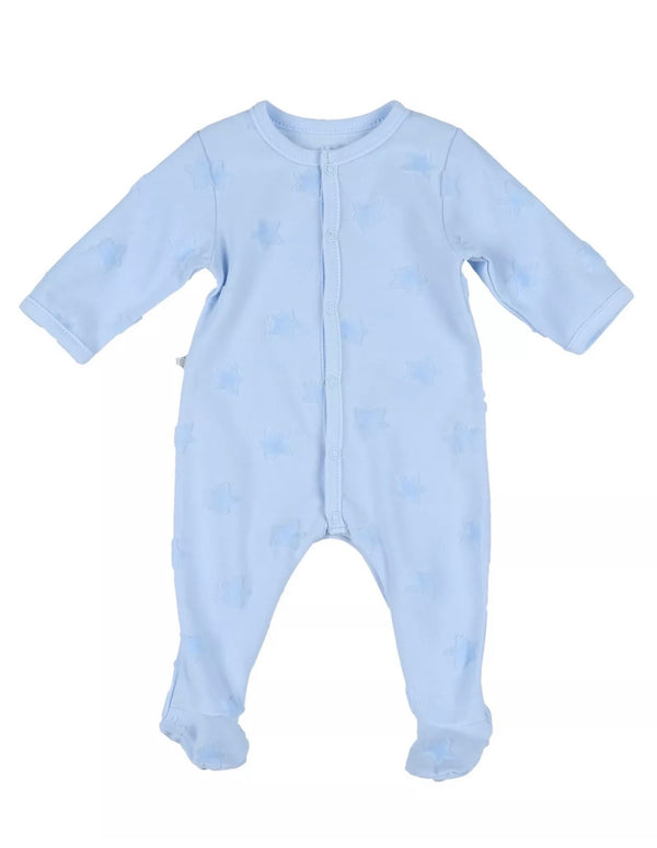 ABSORBA Boys Light Blue Babygrow With Star Pattern