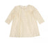 NANAN Baby Girl Cream Tulle Dress With Front Bow And Logo